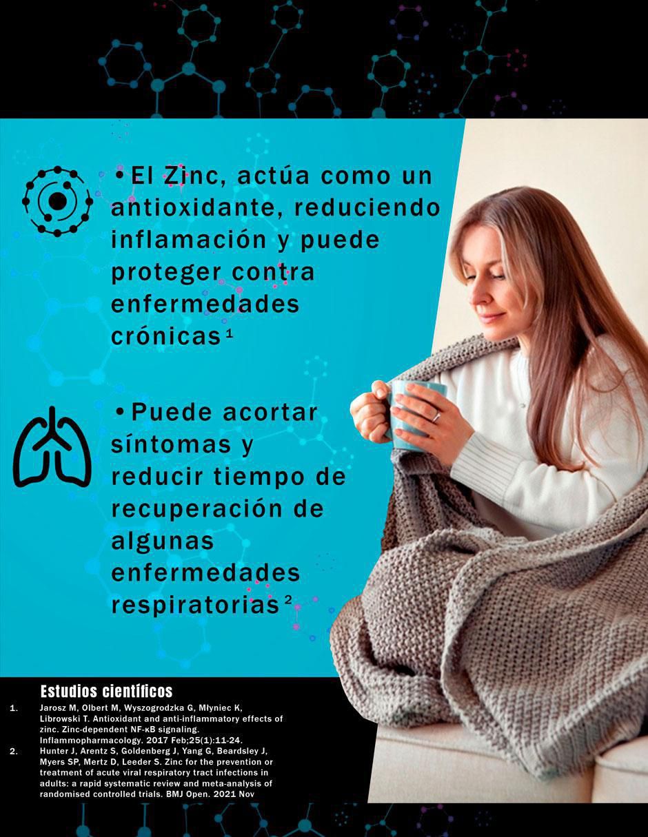 Gluconato de Zinc con zinc de 100 cápsulas 3