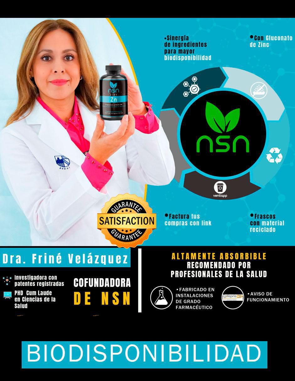 Gluconato de Zinc con zinc de 100 cápsulas 4