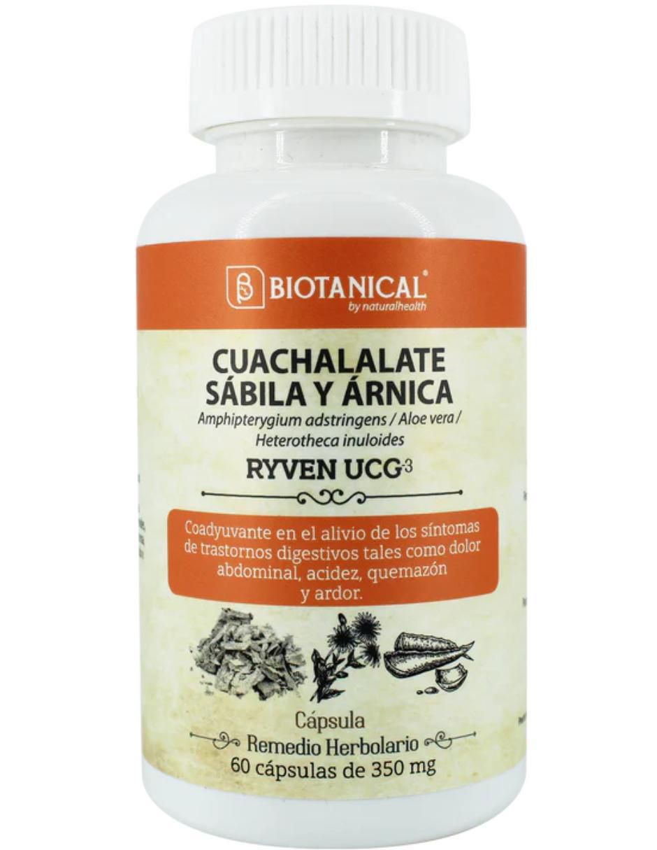 Ryven UCG (Cuachalalate, sábila y árnica) de 60 cápsulas Ryven UCG (Cuachalalate, sábila y árnica) de 60 cápsulas