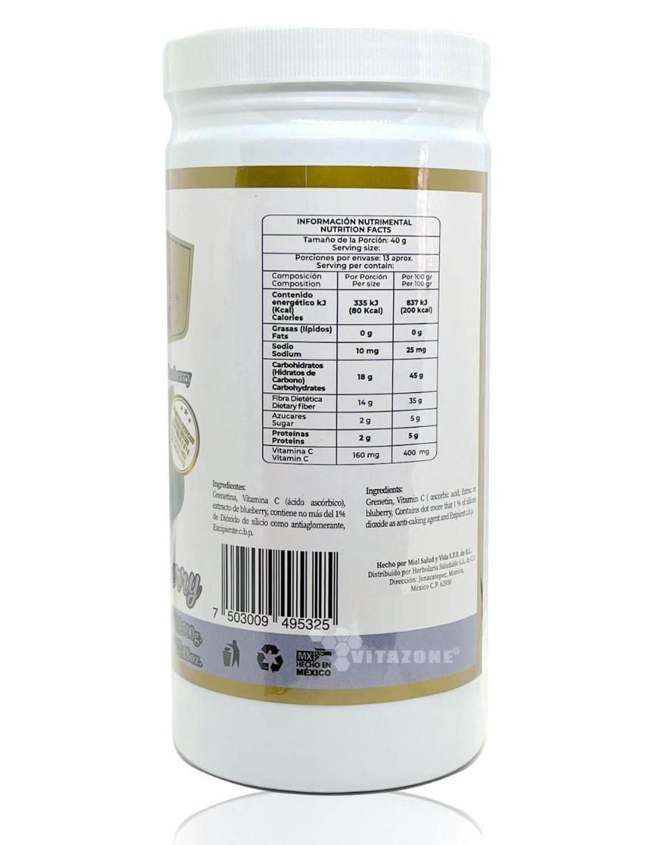 Grenetina Hidrolizada sabor blueberry de 500 g 2
