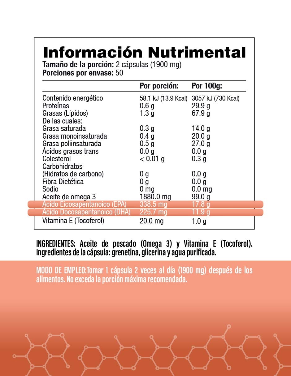 Omega 3 con Vitamina E sabor original 2