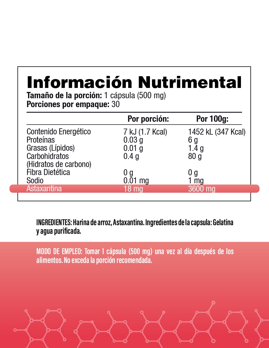 Astaxantina de 30 cápsulas 2