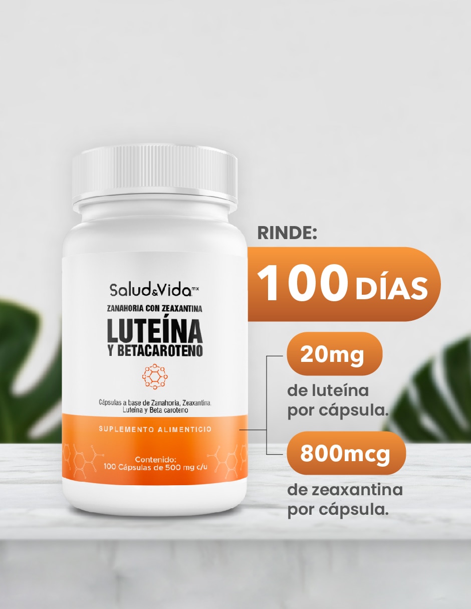 Luteína y Zeaxantina de 100 cápsulas 3