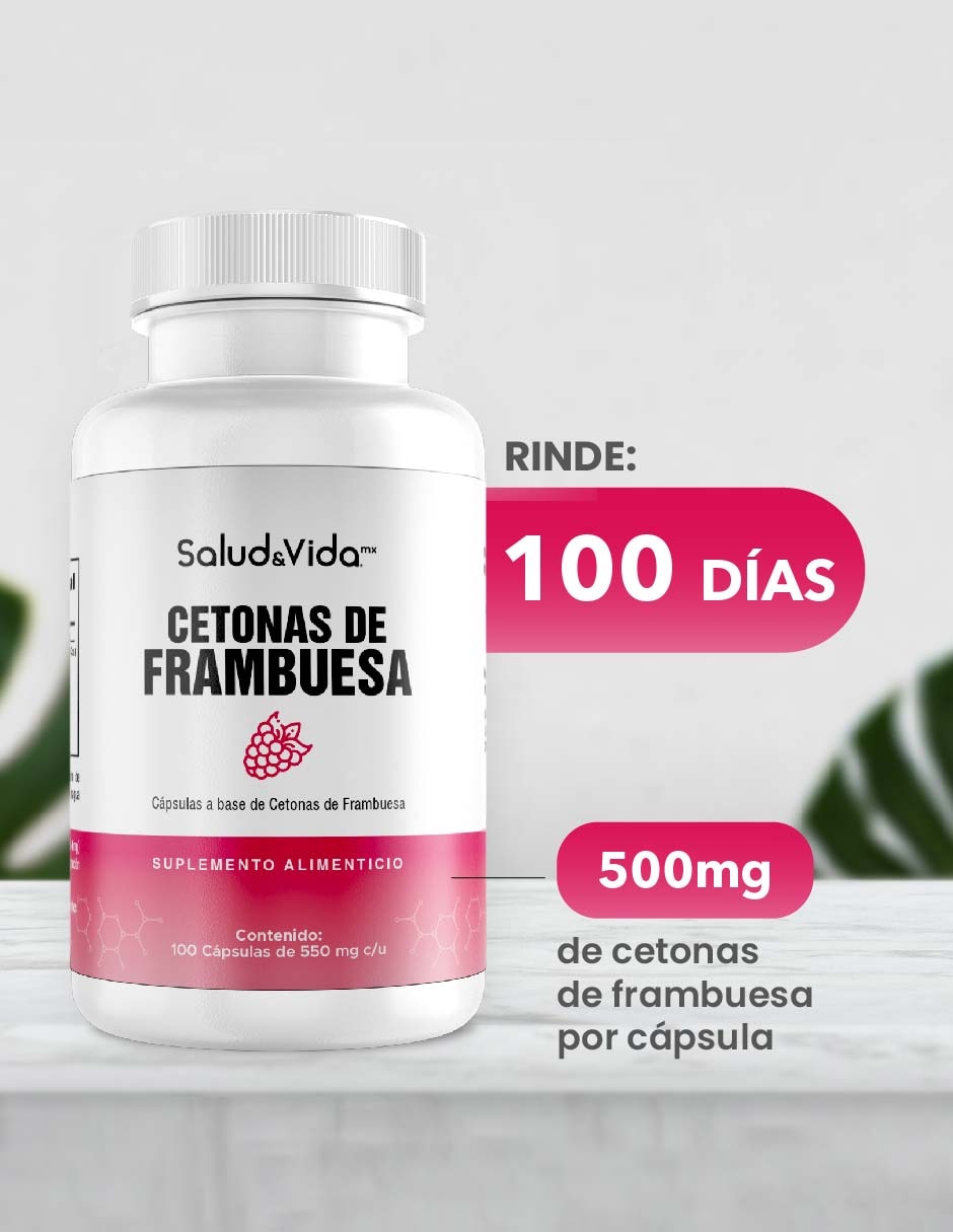 Cetonas de Frambuesa de 100 cápsulas 3