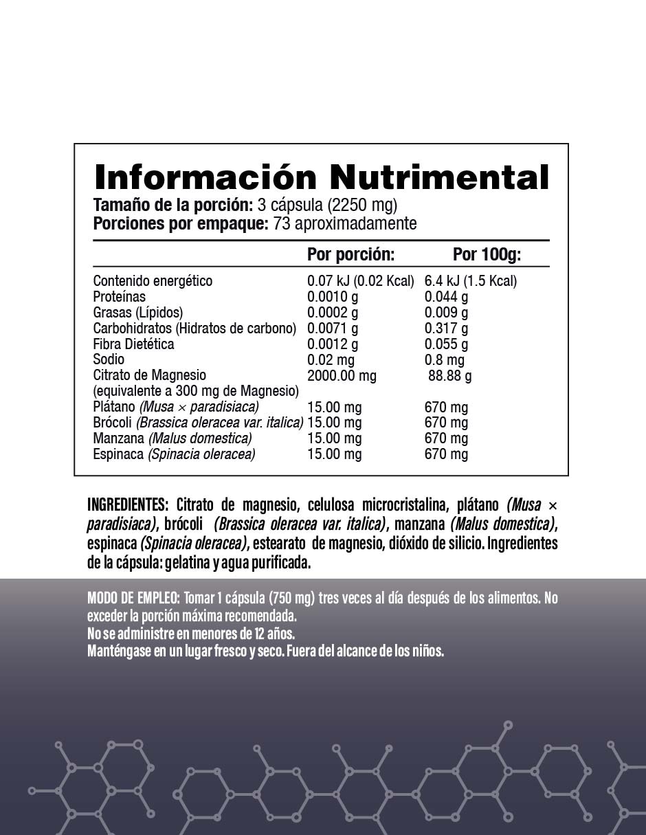 Citramag Plus - Citrato de Magnesio de 220 cápsulas 2