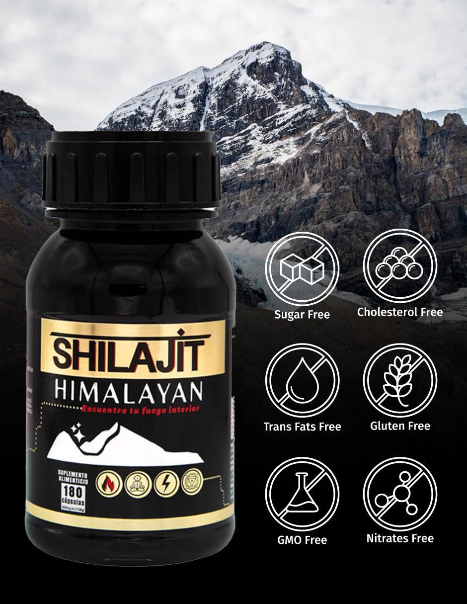 Suplemento Alimenticio Shilajit Himalayan con shilajit del himalaya de 180 cápsulas 2