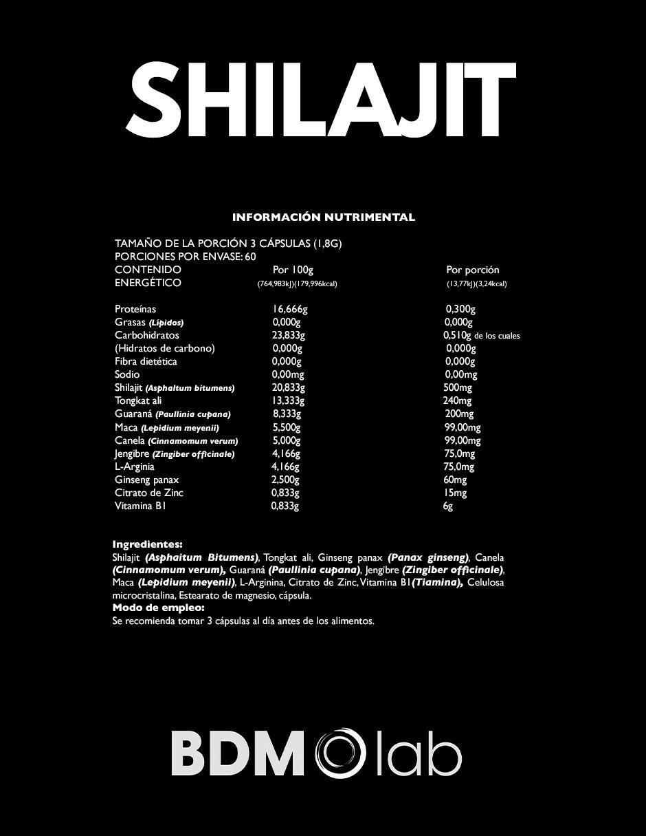 Suplemento Alimenticio Shilajit Himalayan con shilajit del himalaya de 180 cápsulas 3