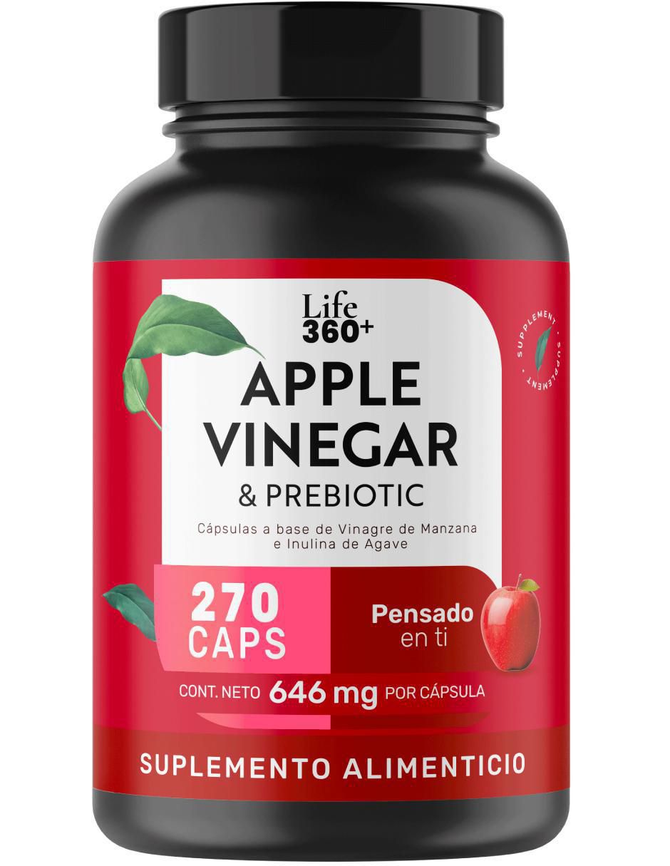 Apple Vinegar & Prebiotic: Cápsulas a base Vinagre de Manzana e inulina de agave Life 360+