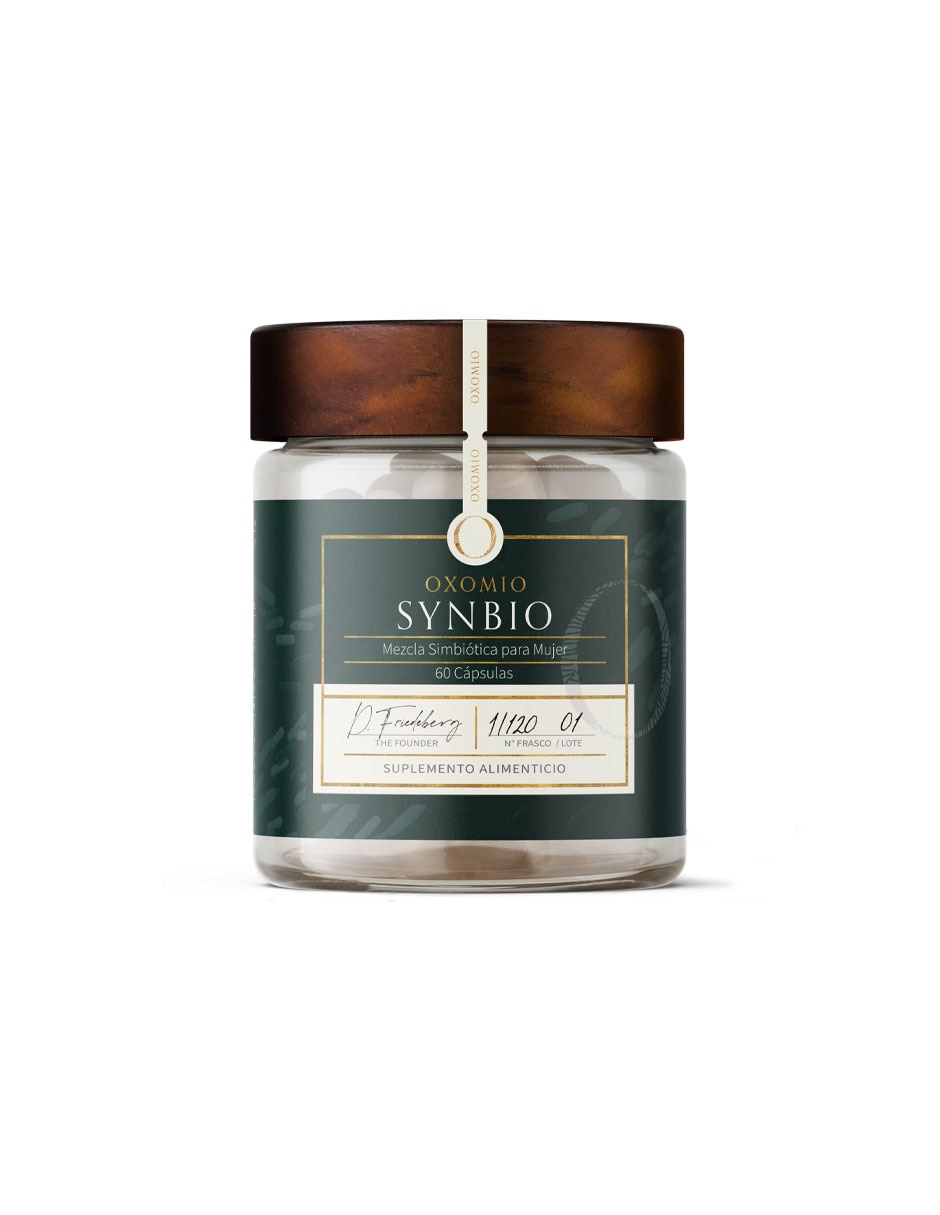 Synbio de Gut Health Oxomio con probióticos, prebióticos, inulina de agave y aloe vera de 60 cápsulas Synbio de Gut Health Oxomio con probióticos, prebióticos, inulina de agave y aloe vera de 60 cápsulas