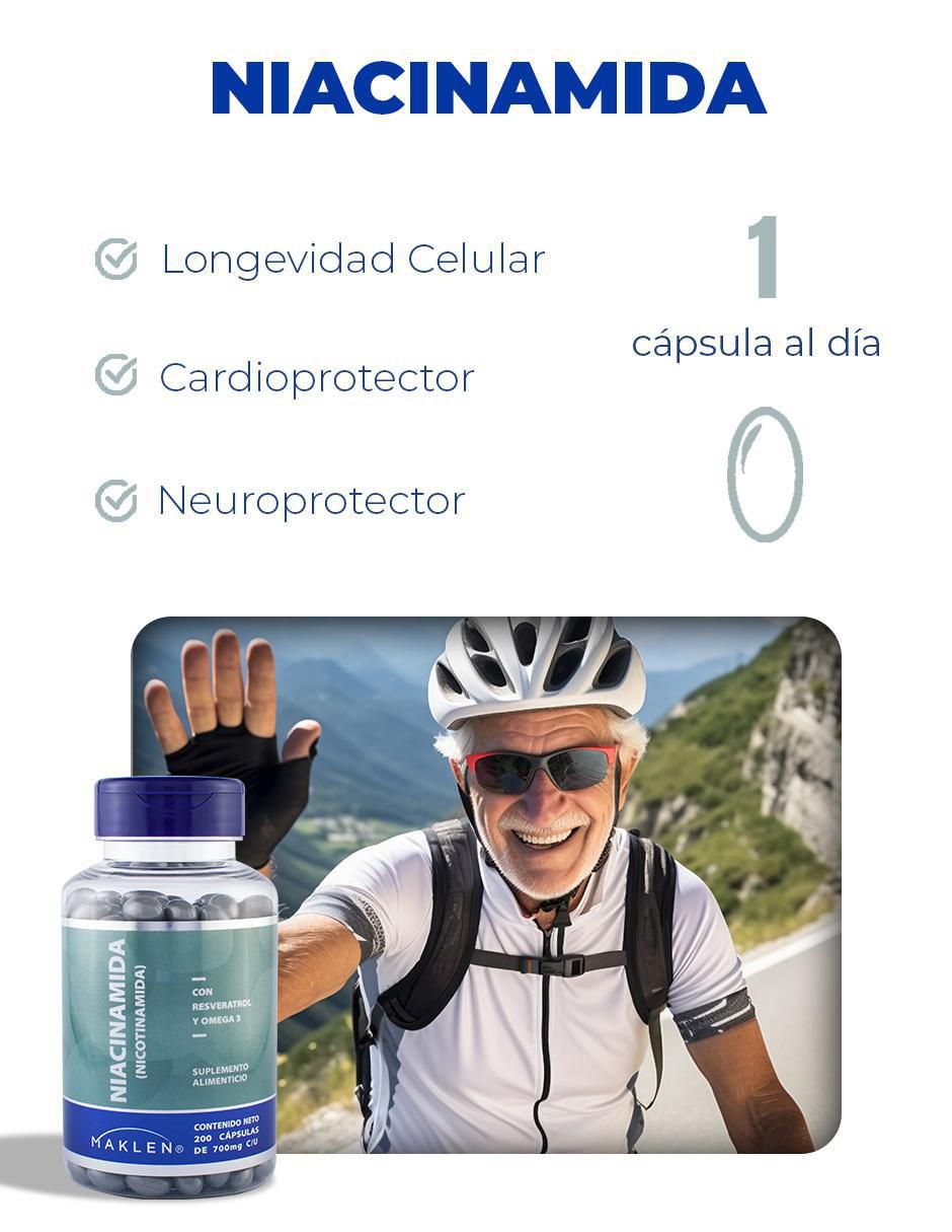 Niacinamida con Resveratrol y Omega 3 3