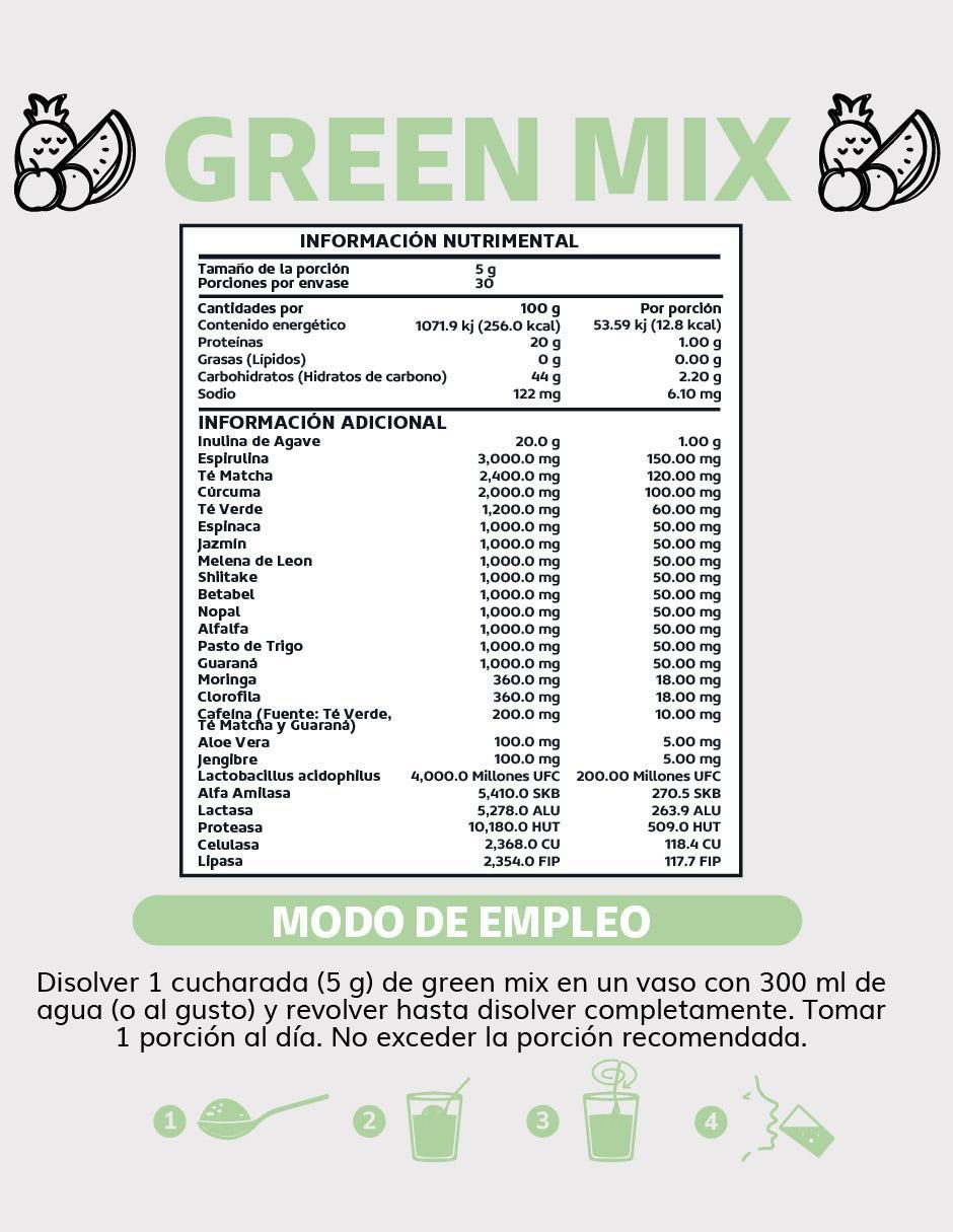 Super Greens, Jugo Verde con Té Matcha, Espirulina, Té Verde 3