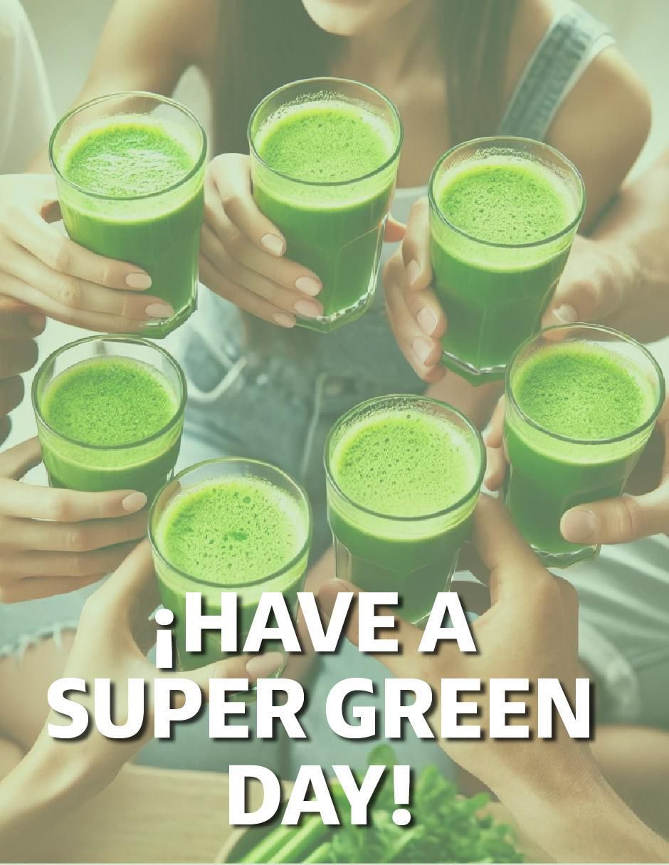Super Greens, Jugo Verde con Té Matcha, Espirulina, Té Verde 5