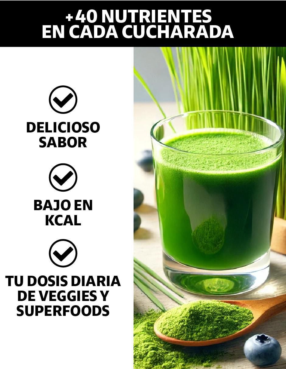 Super Greens, Jugo Verde con Té Matcha, Espirulina, Té Verde 6