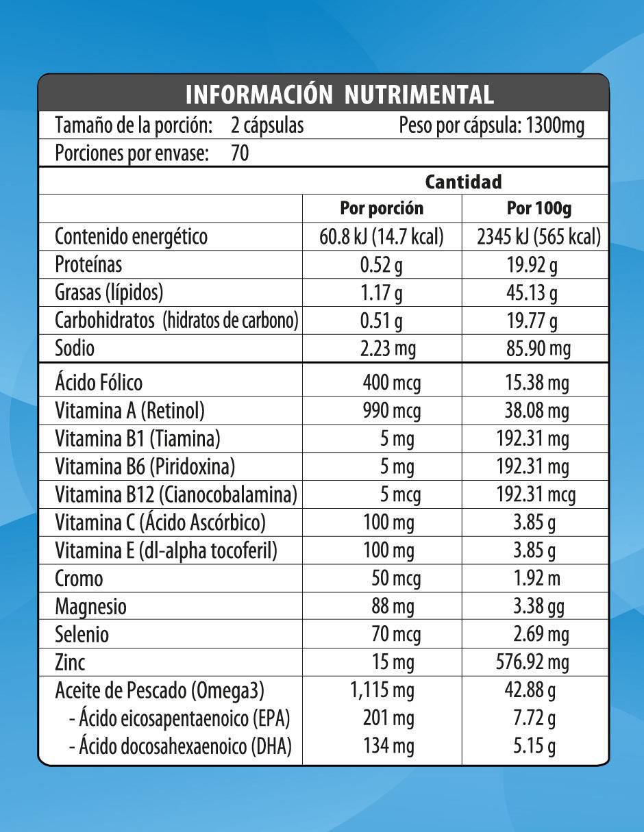Complemix DIAVIT-M con vitaminas y minerales 2