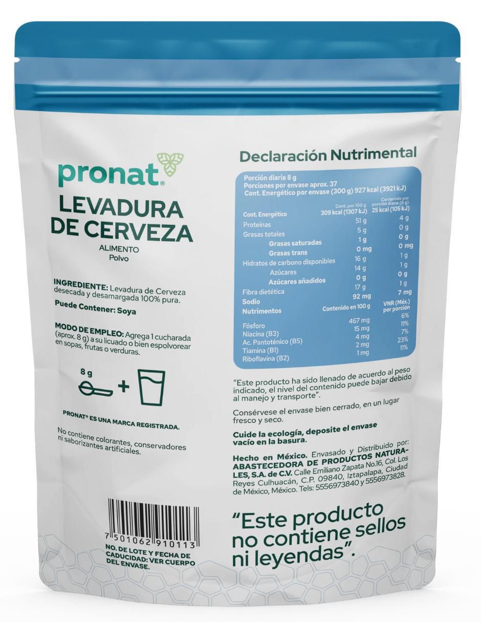 Levadura de Cerveza Pronat con levadura de cerveza sabor natural 2