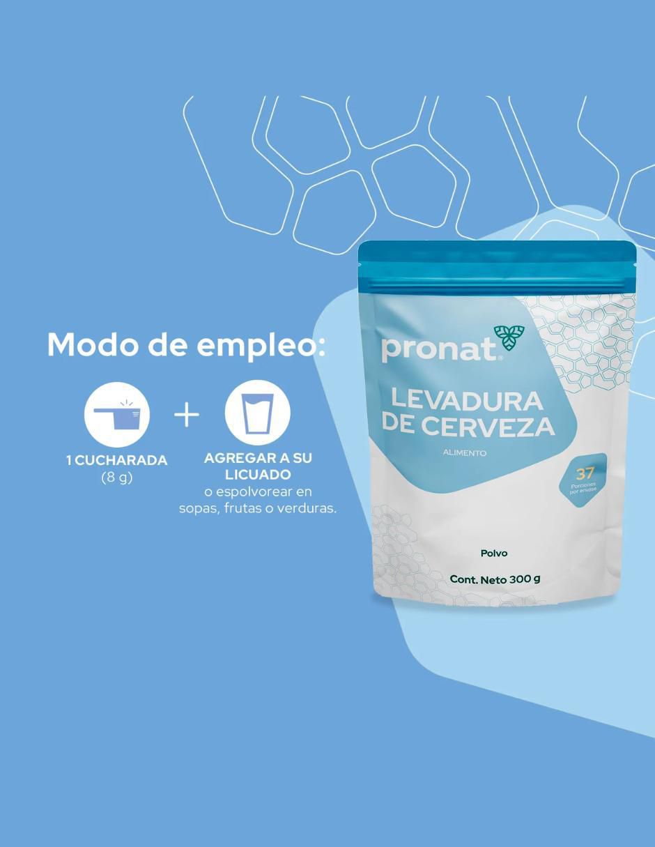 Levadura de Cerveza Pronat con levadura de cerveza sabor natural 3