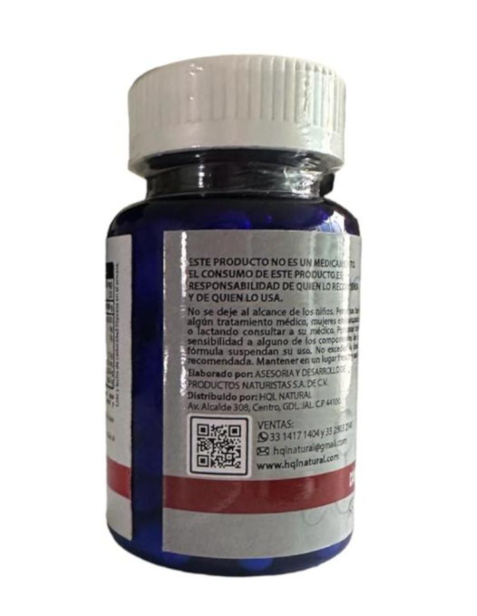 Citrato de Magnesio + Potasio Hql Natural con citrato de potasio y magnesio de 100 cápsulas 3