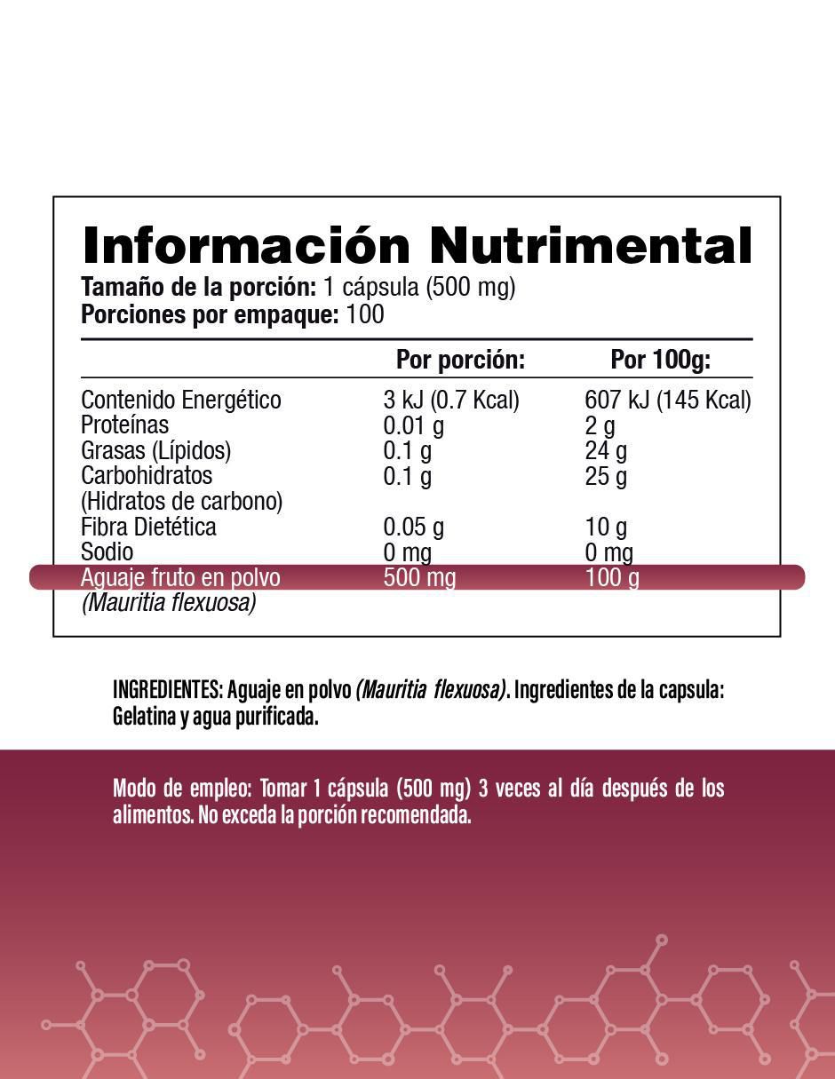 Aguaje Natural Peruano de 50 g 2