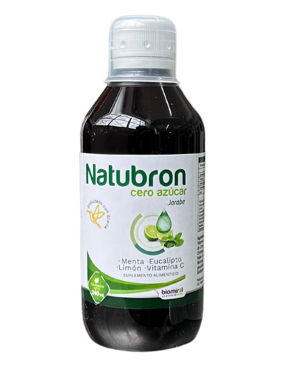 Jarabe Natubron con vitamina C sabor herbal de 240 ml