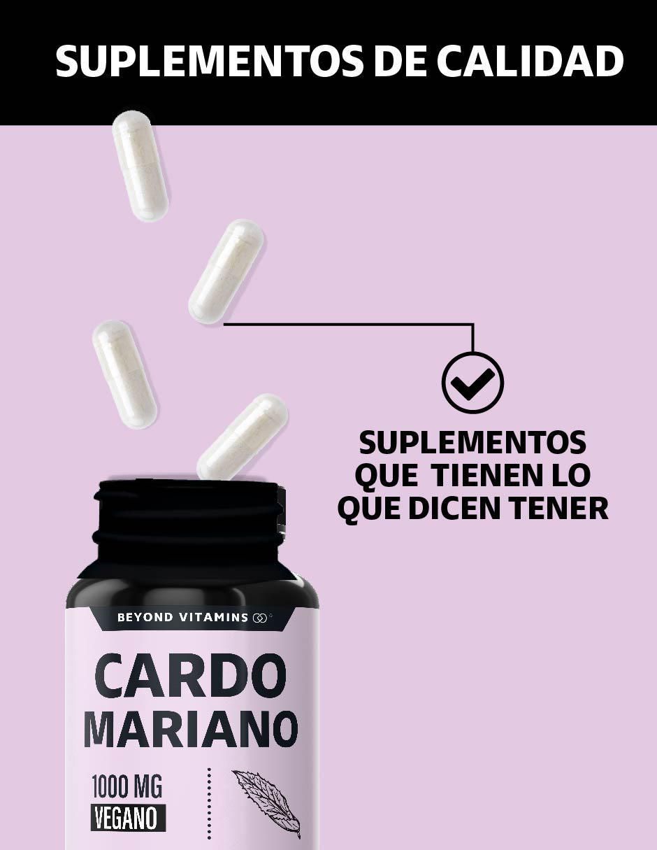 Cardo Marian con Raíz de Cúrcuma de 60 cápsulas 3