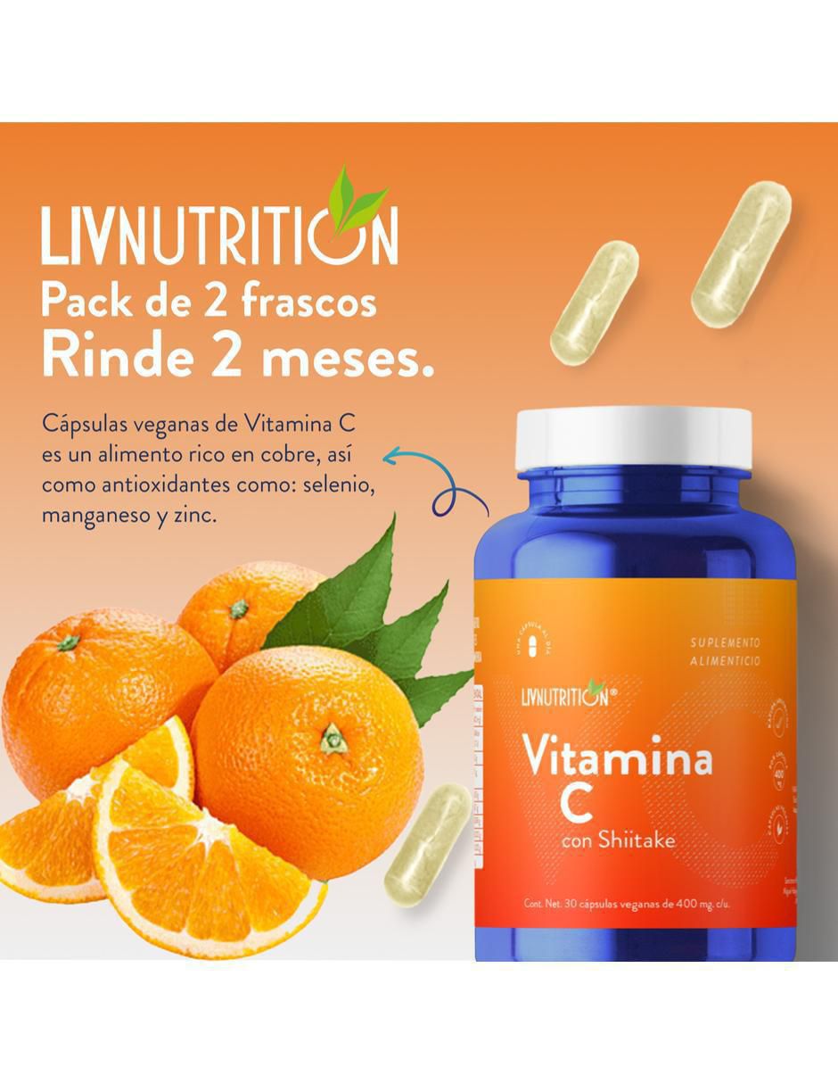 Vitamina C de 60 cápsulas 3