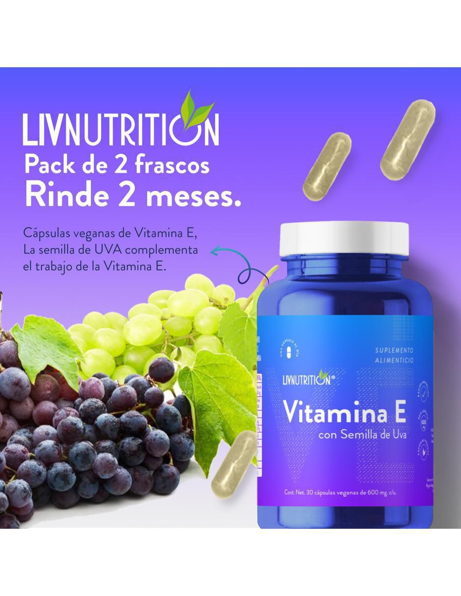 Vitamina E de 60 cápsulas 3
