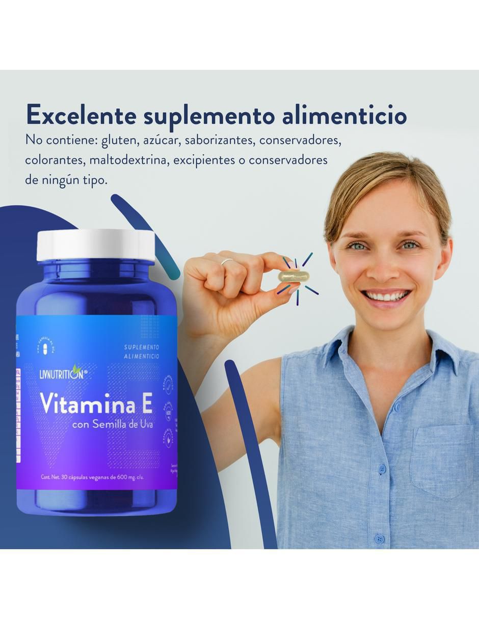 Vitamina E de 60 cápsulas 5