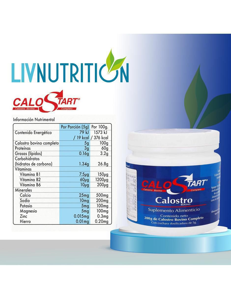 Calostro Calostart con calostro bovino de 200 g 7