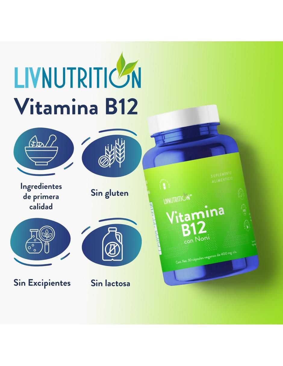 Vitamina B12 de 60 cápsulas 6