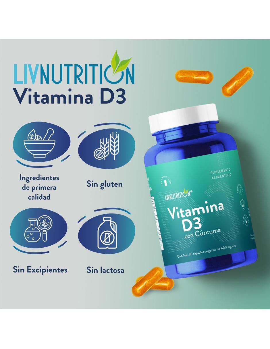 Vitamina D3 de 60 cápsulas 6