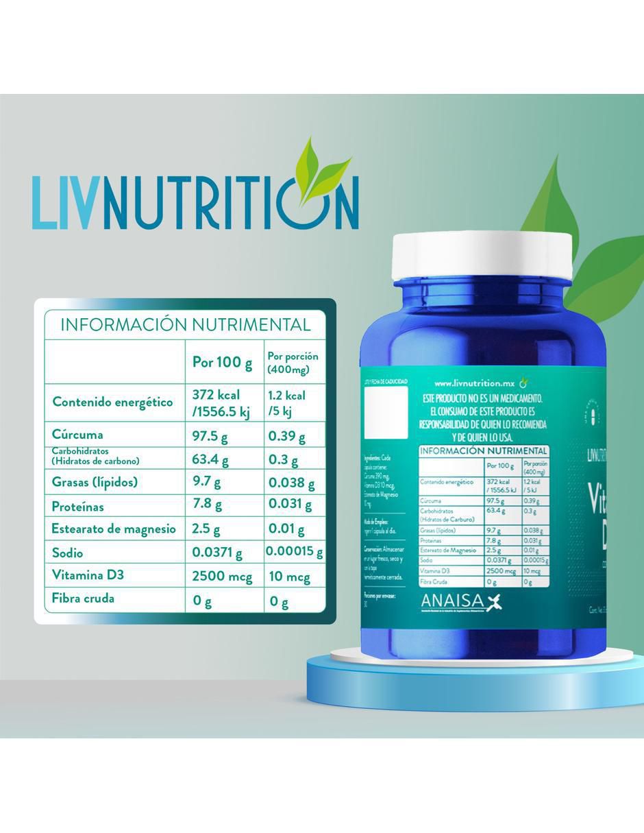 Vitamina D3 de 60 cápsulas 7