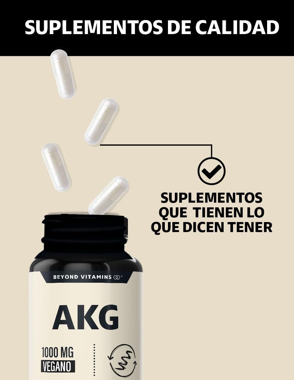 AKG Ácido Alfa Cetoglutárico de 60 cápsulas 3
