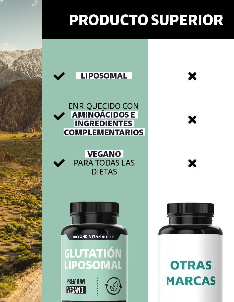 L-Glutation Liposomal de 60 cápsulas 6