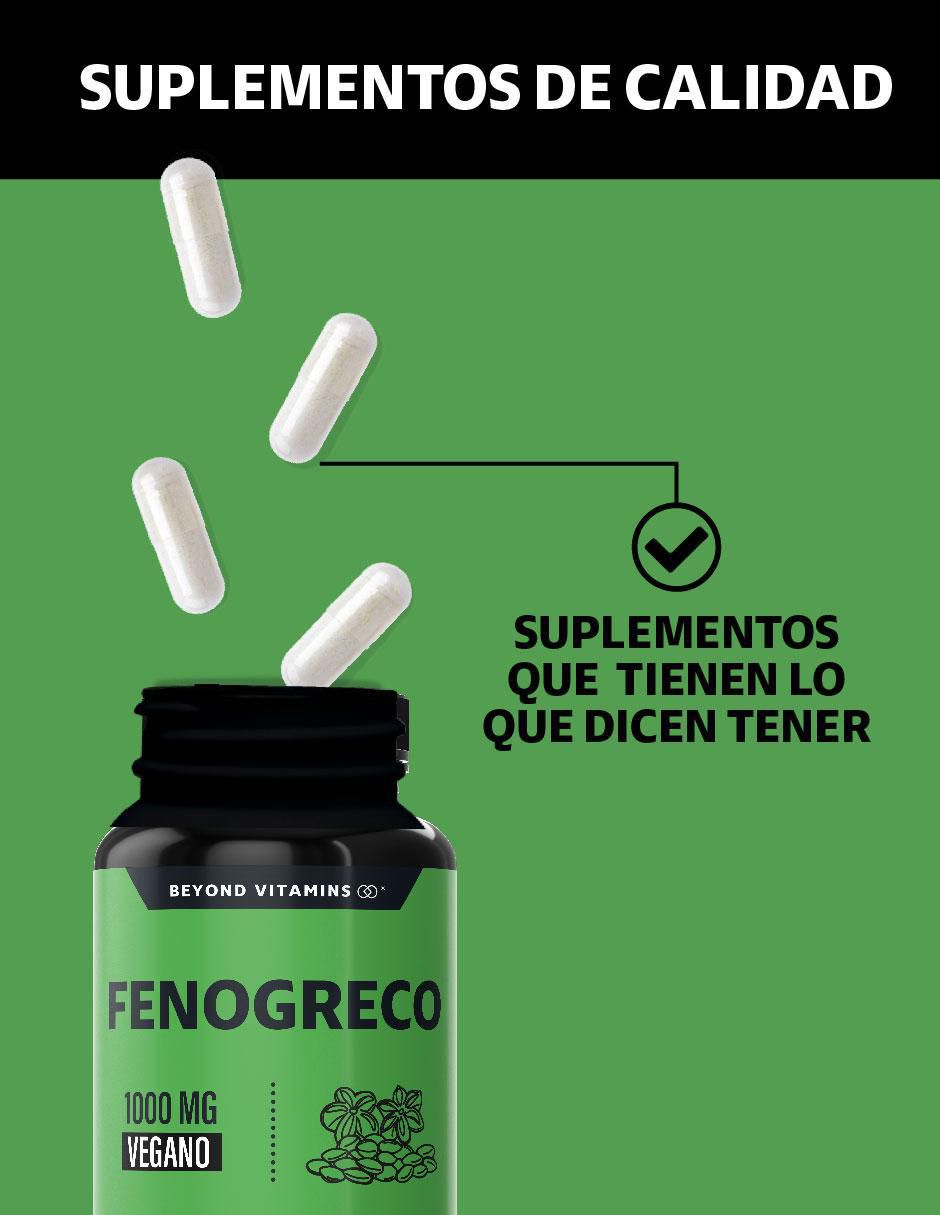 Fenogreco, Calcio y Hierro de 60 cápsulas 3