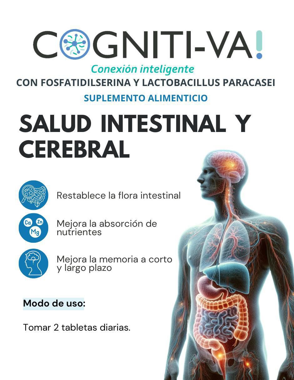 Cogniti-Va con enzimas digestivas y probióticos de 60 tabletas 2