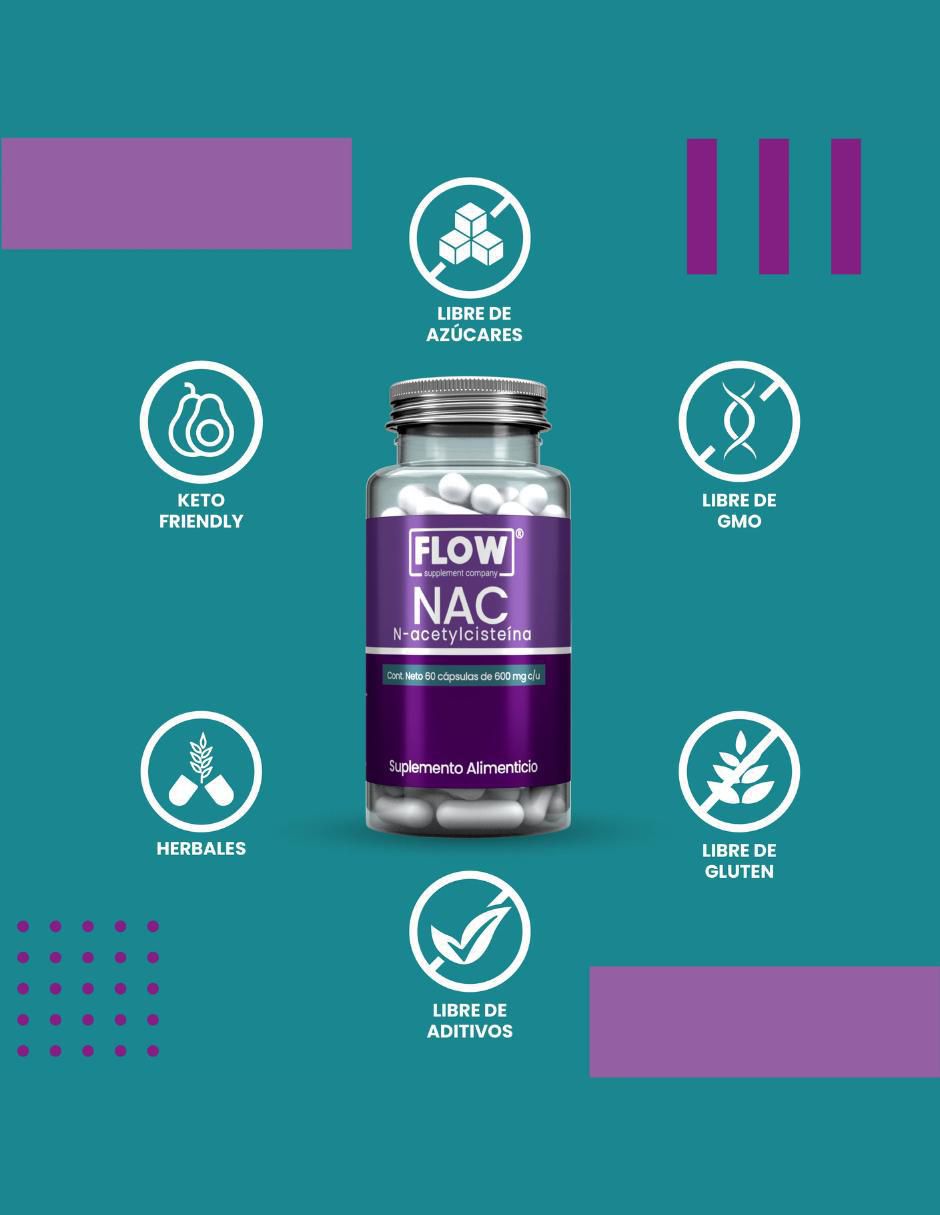NAC N-Acetylciteína con n-acetyl cysteine de 60 cápsulas 2