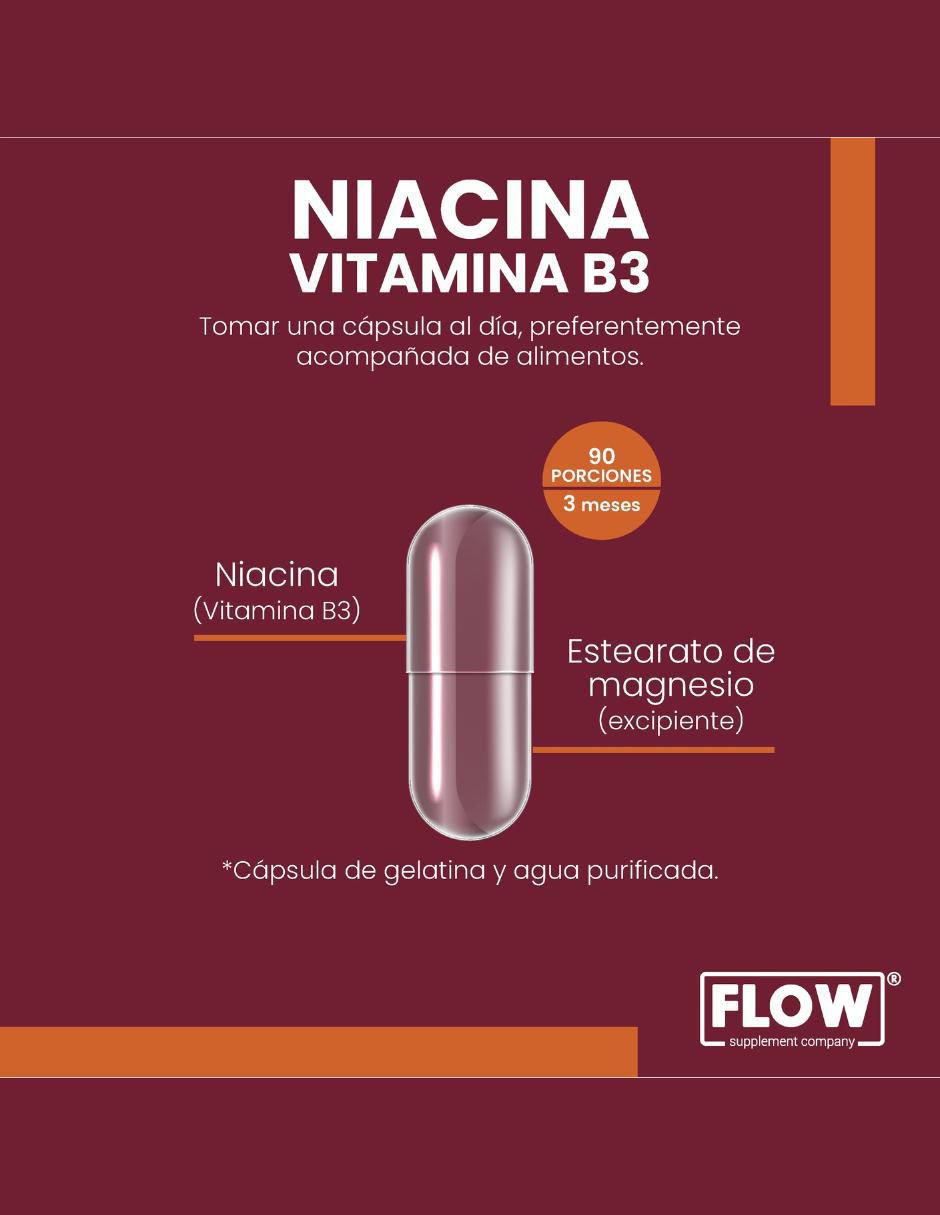 Niacina con vitamina b3 de 90 cápsulas 3