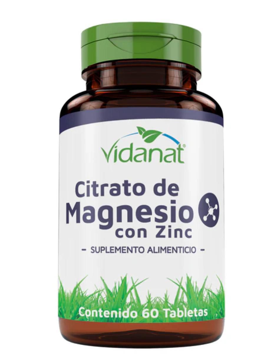 Citrato De Magnesio Con Zinc de 60 tabletas Citrato De Magnesio Con Zinc de 60 tabletas