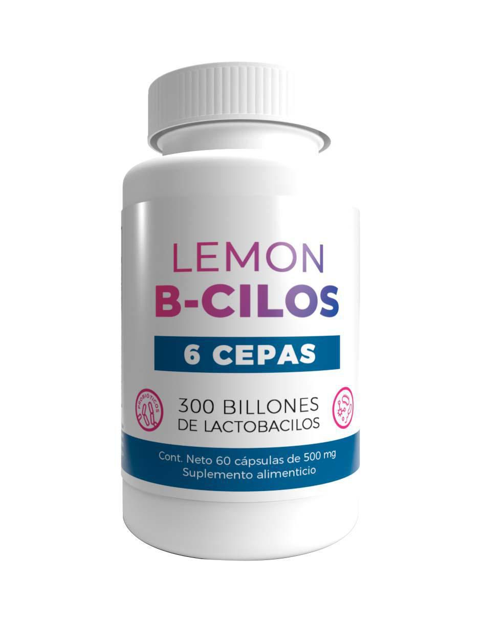 B-Cilos 6 Cepas 300 Billones de Lactobacilos con 300 billones de lactobacilos de 60 cápsulas