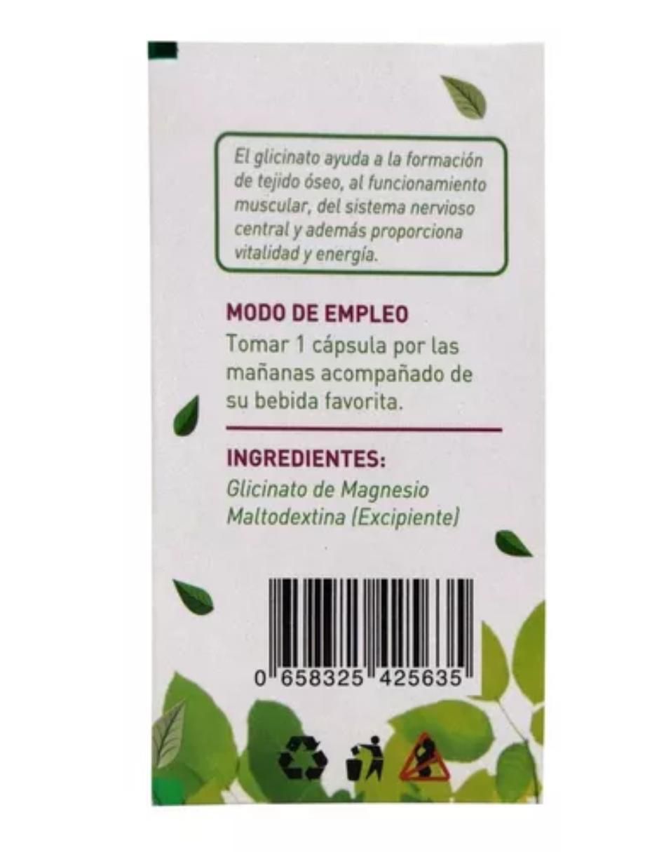 Glicinato de Magnesio de 30 cápsulas 2