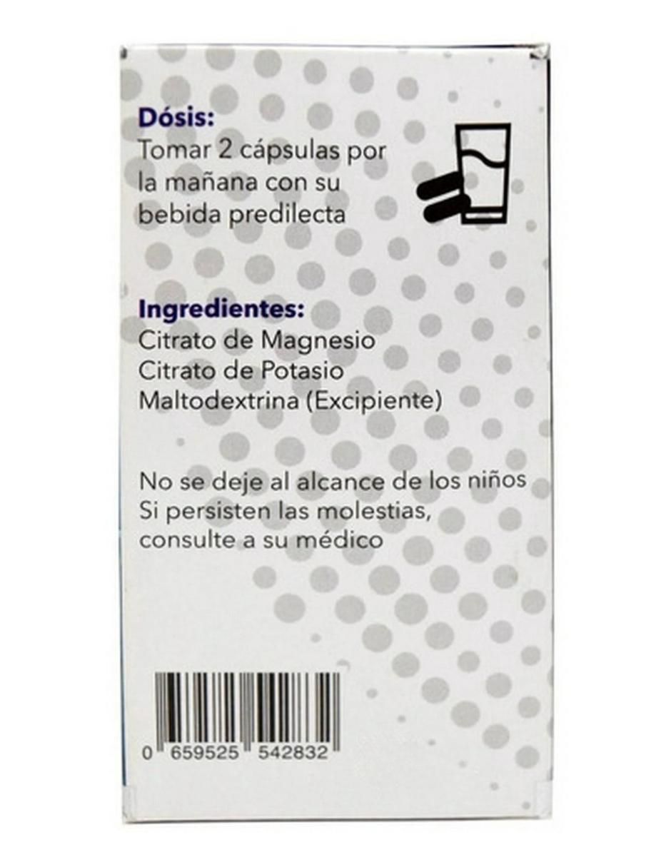 Citrato de Magnesio, Potasio de 60 cápsulas 2