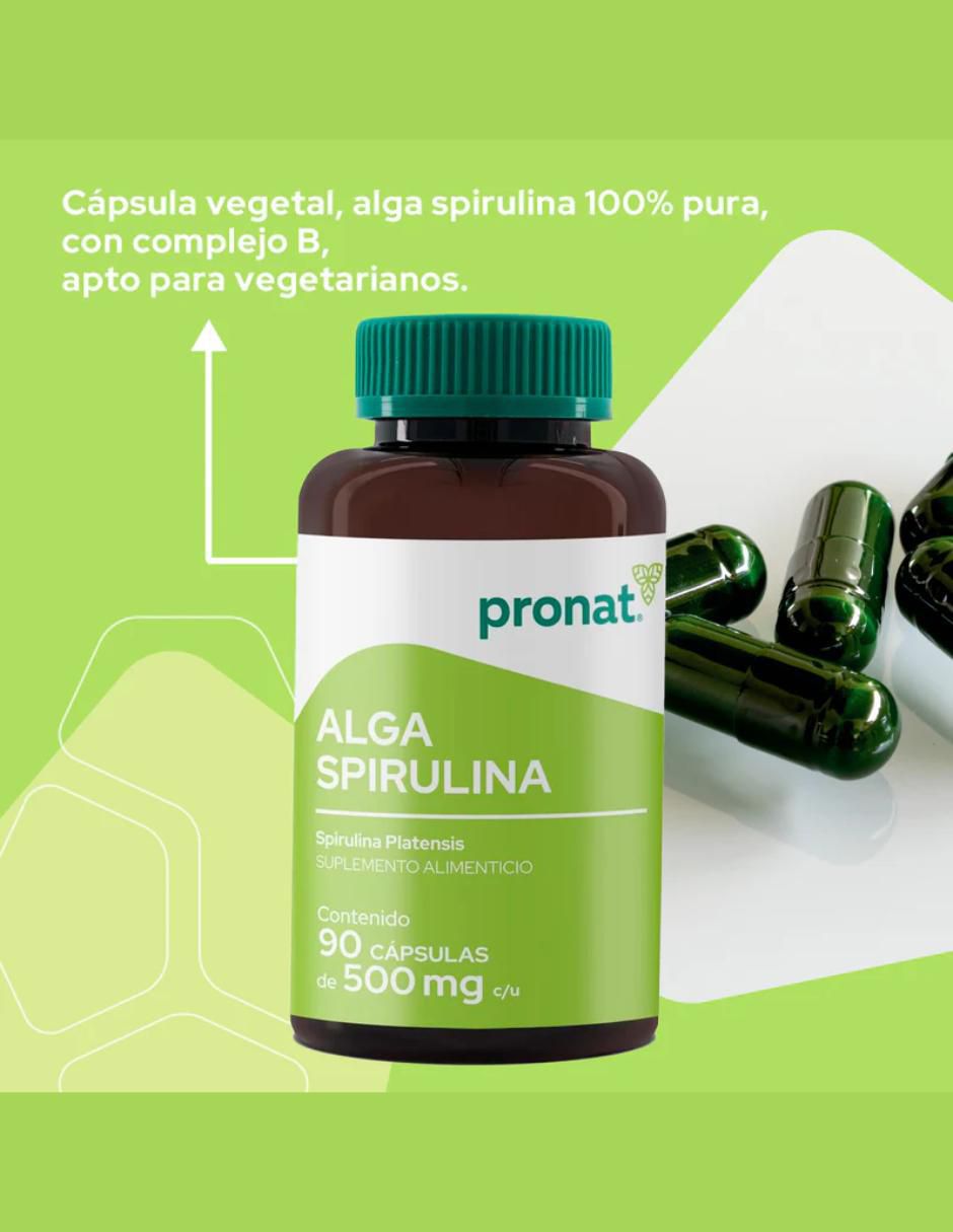 Alga Spirulina de 90 cápsulas 3