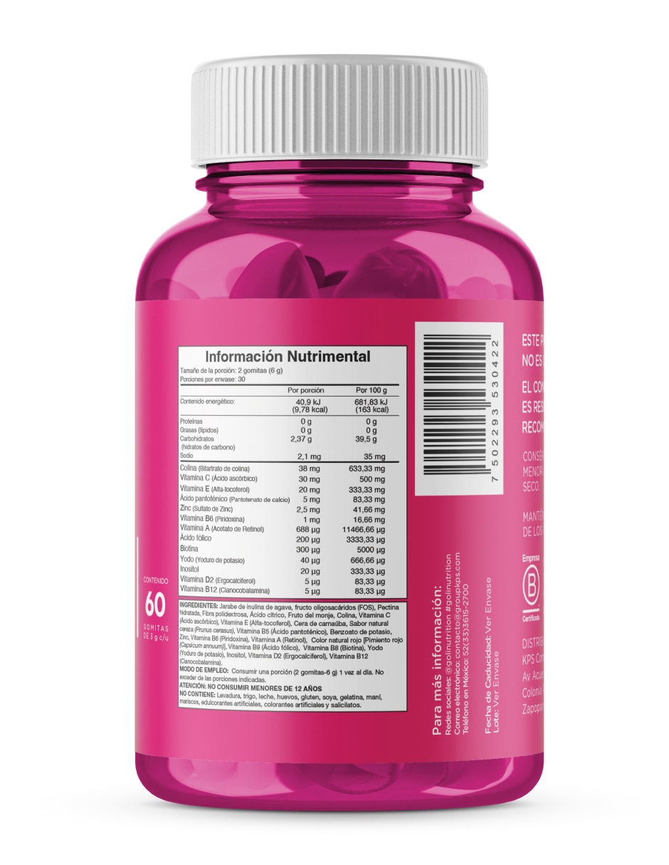 Complete Multi Gummies vitamina gomita para mujer 3
