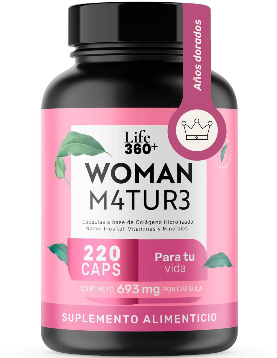 Woman M4tur3 con colágeno hidrolizado de 220 cápsulas 14