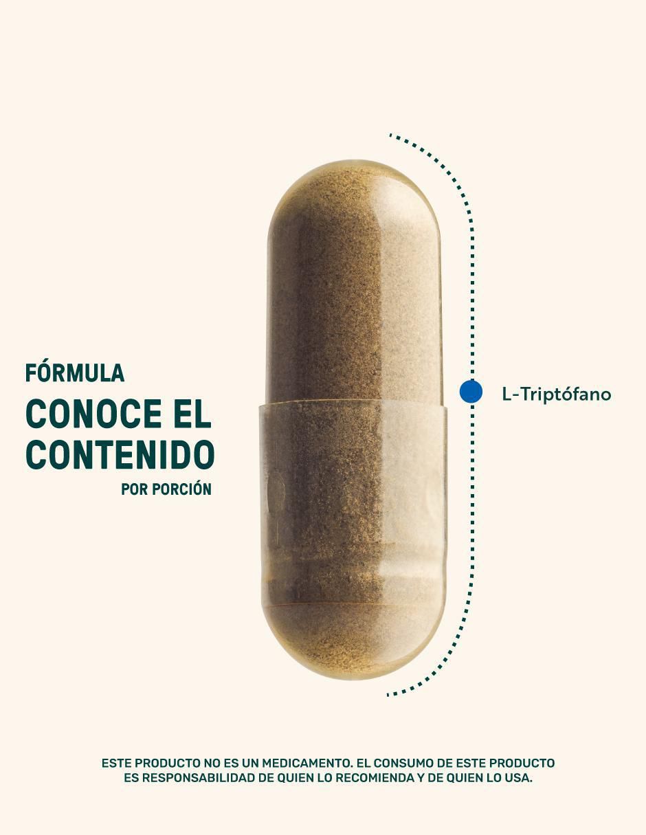 PURE TRYPTOPHAN: L-Triptófano y Estearato de magnesio Life 360+ con l-triptófano de 180 cápsulas 4