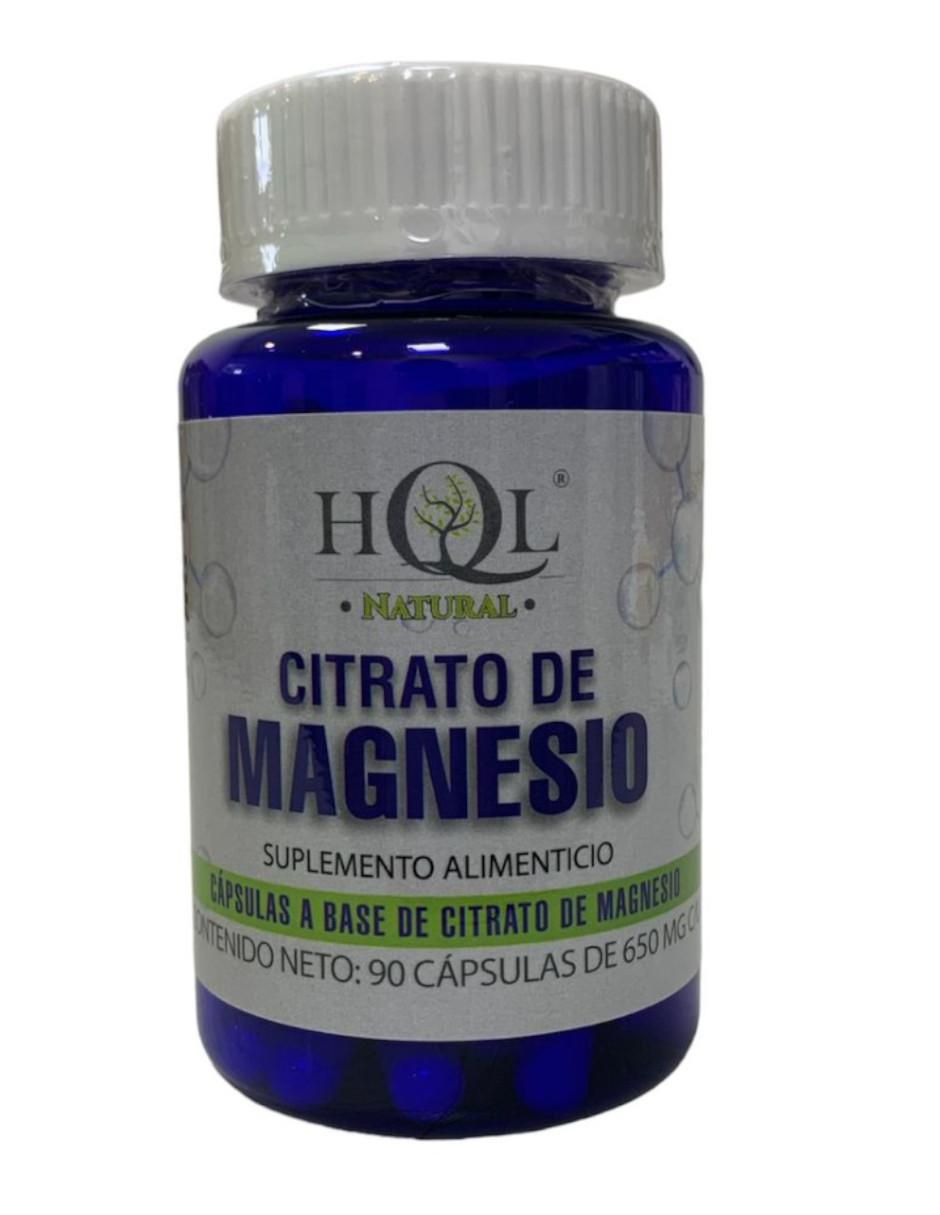 Citrato de Magnesio HQL con citrato de magnesio de 90 cápsulas 3