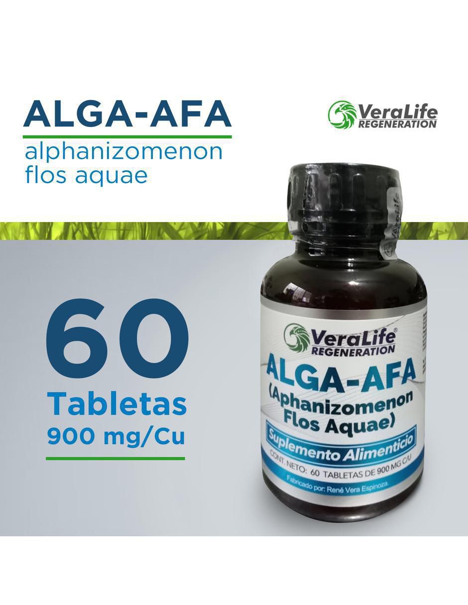 Alga Afa con vitaminas y minerales de 60 tabletas 2