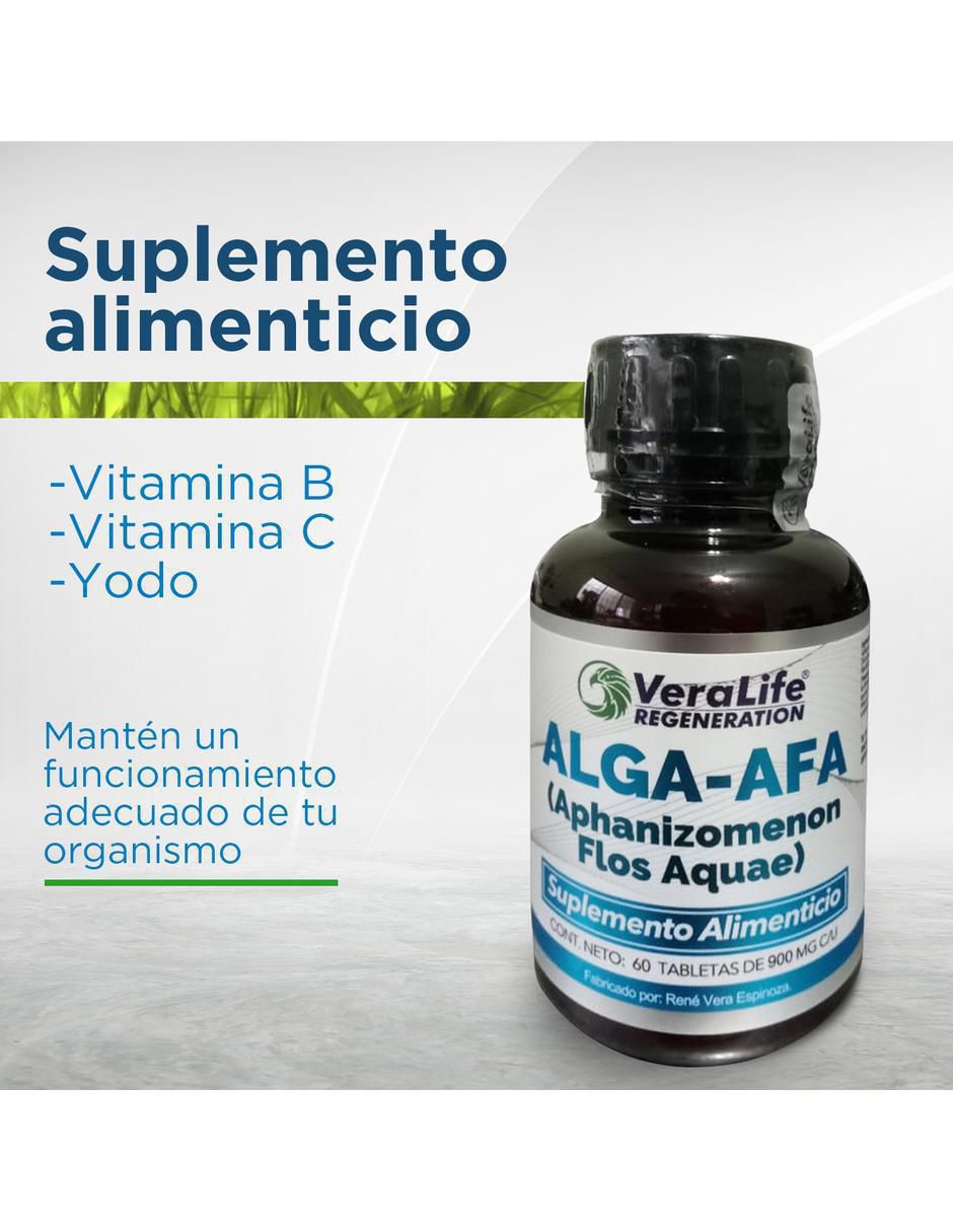 Alga Afa con vitaminas y minerales de 60 tabletas 4