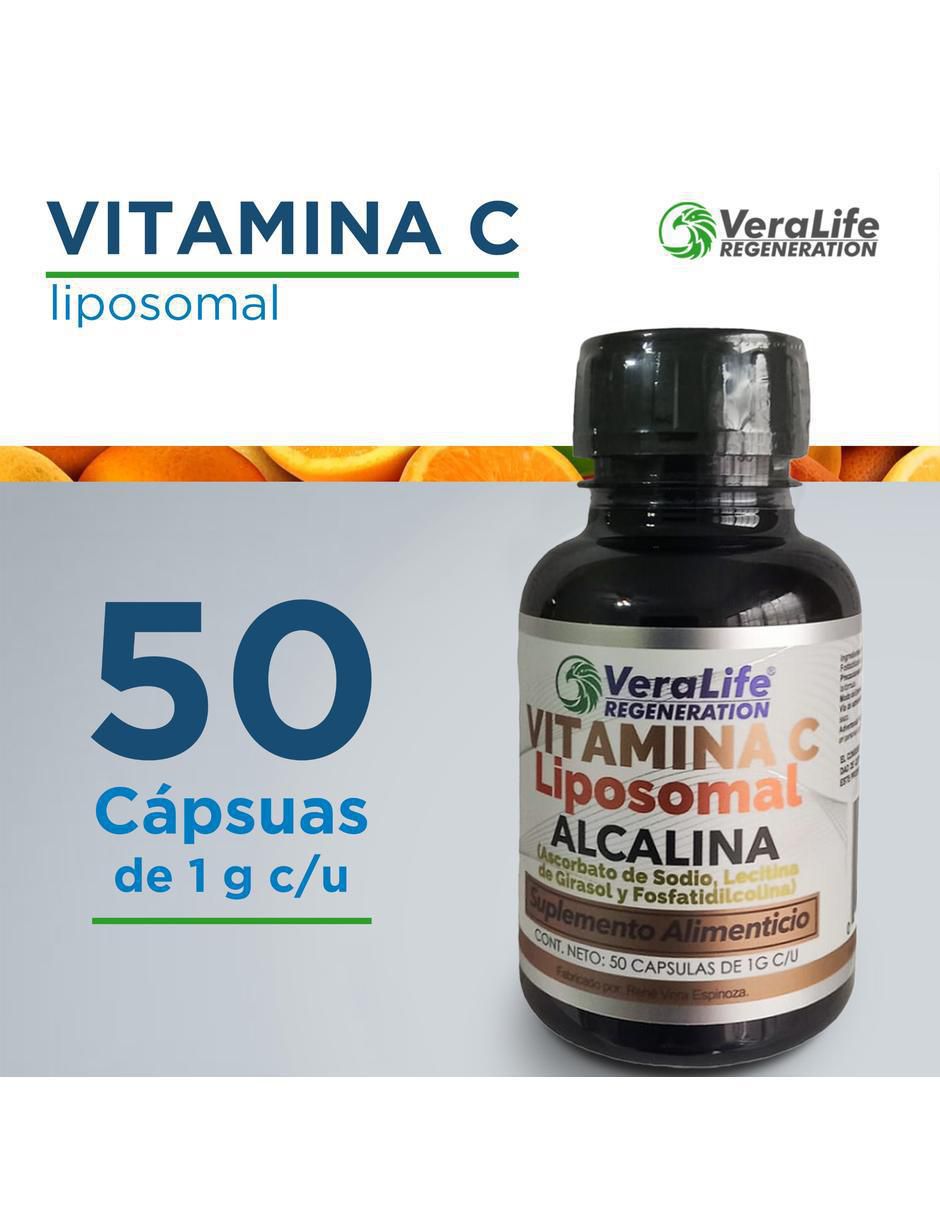 Vitamina C Liposomal Alcalina de 50 tabletas 2