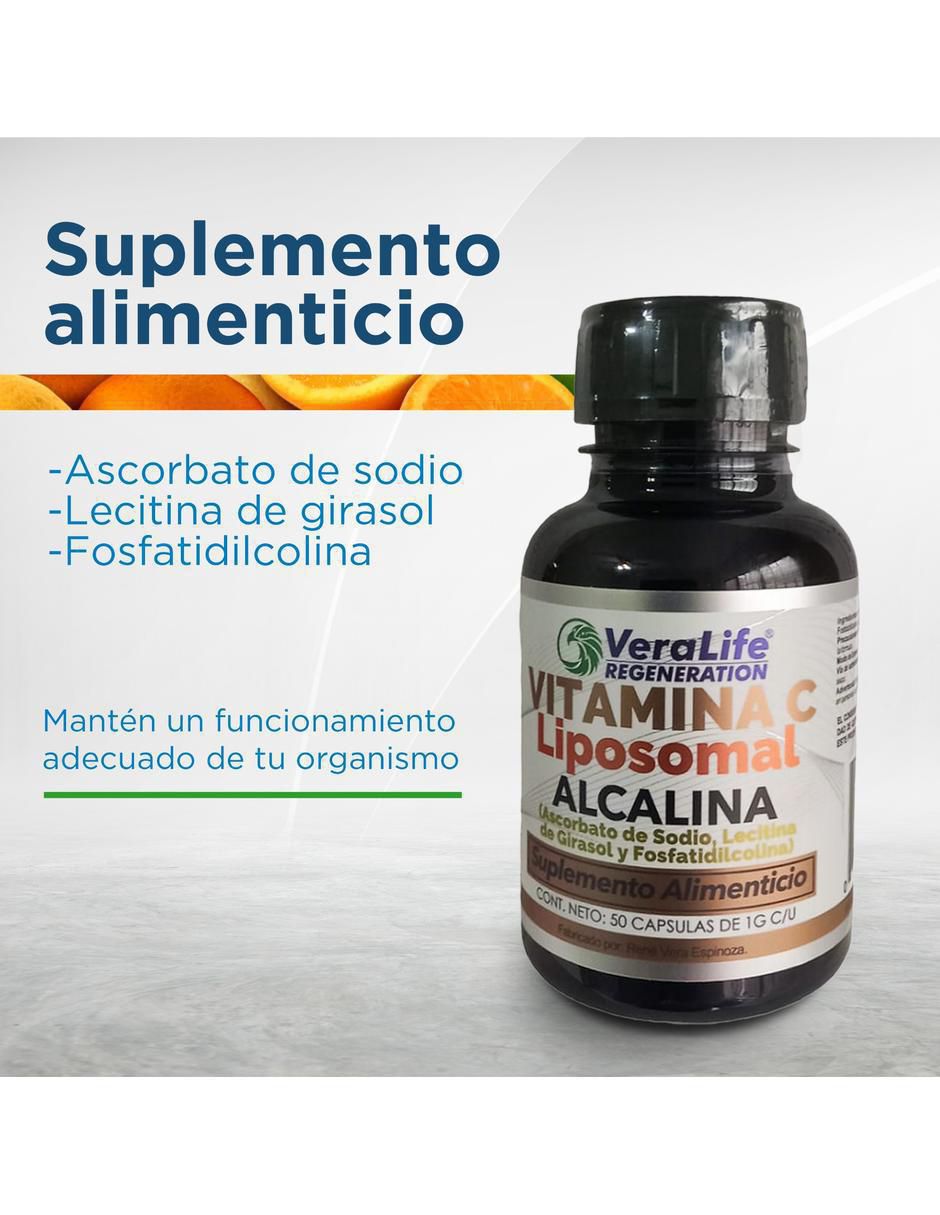 Vitamina C Liposomal Alcalina de 50 tabletas 3
